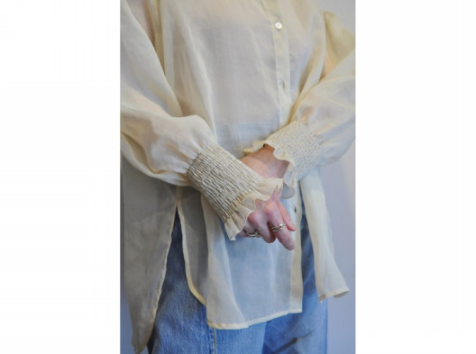 RehersalL】organdy blouse /【リハーズオール】オーガンジーブラウス 