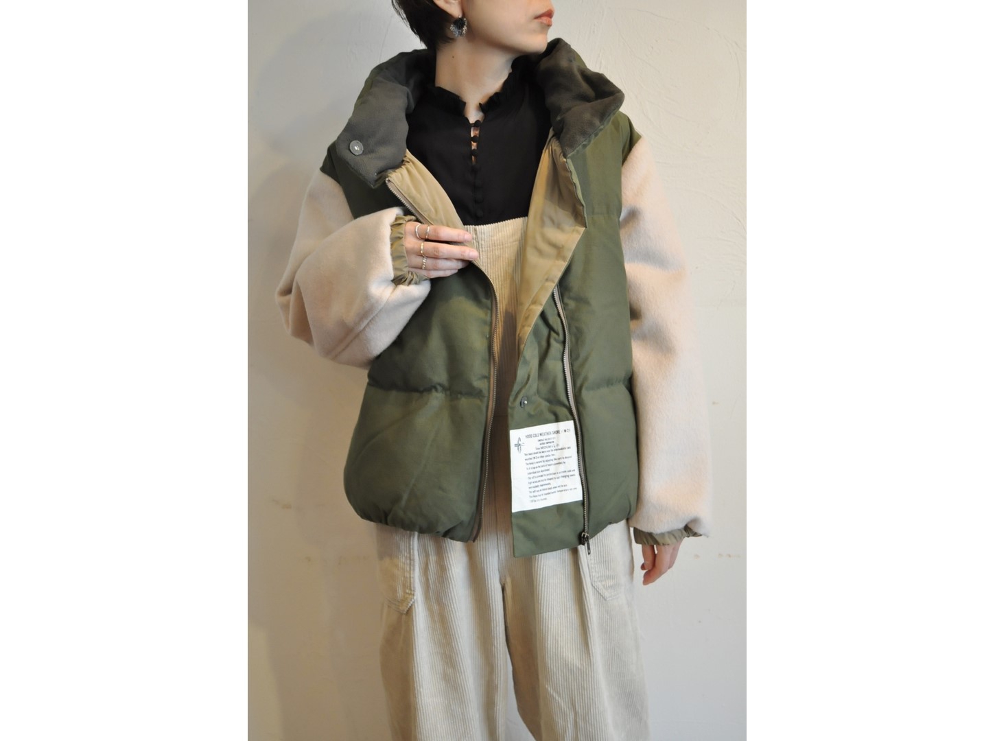 blanc basque】military moleskin shaggy coat /【ブランバスク