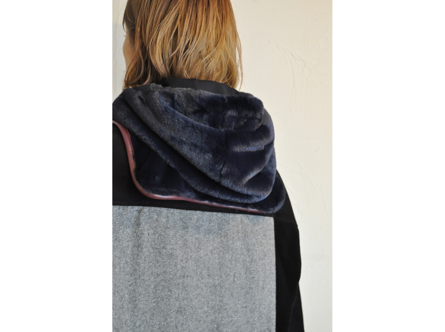 REHERSALL 】ファーフードカラー NVY (WG1034)
