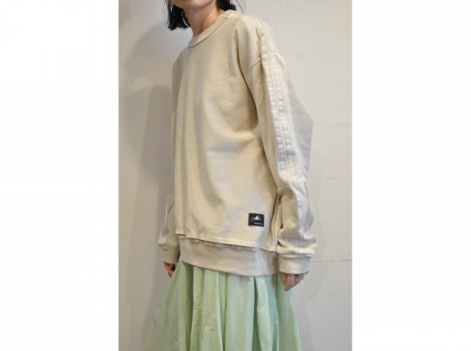RehersalL】pile line sleeve sweat pullover /【リハーズオール 