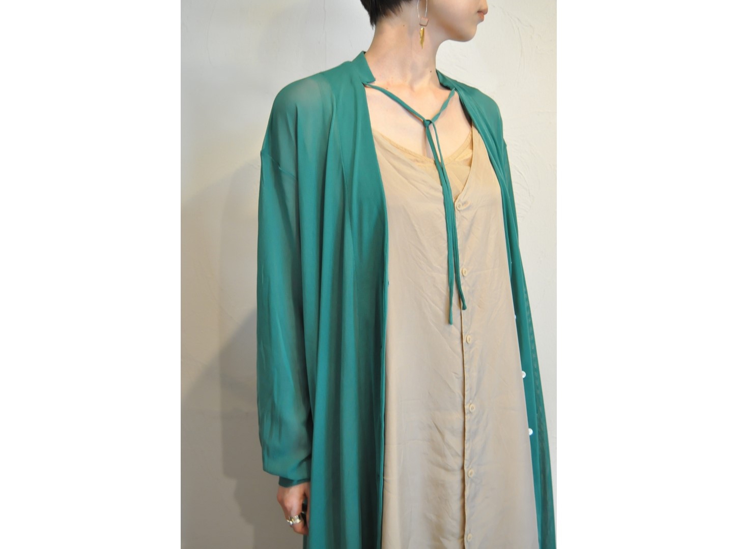 hippiness】tulle over cardigan /【ヒッピネス】チュールオーバー