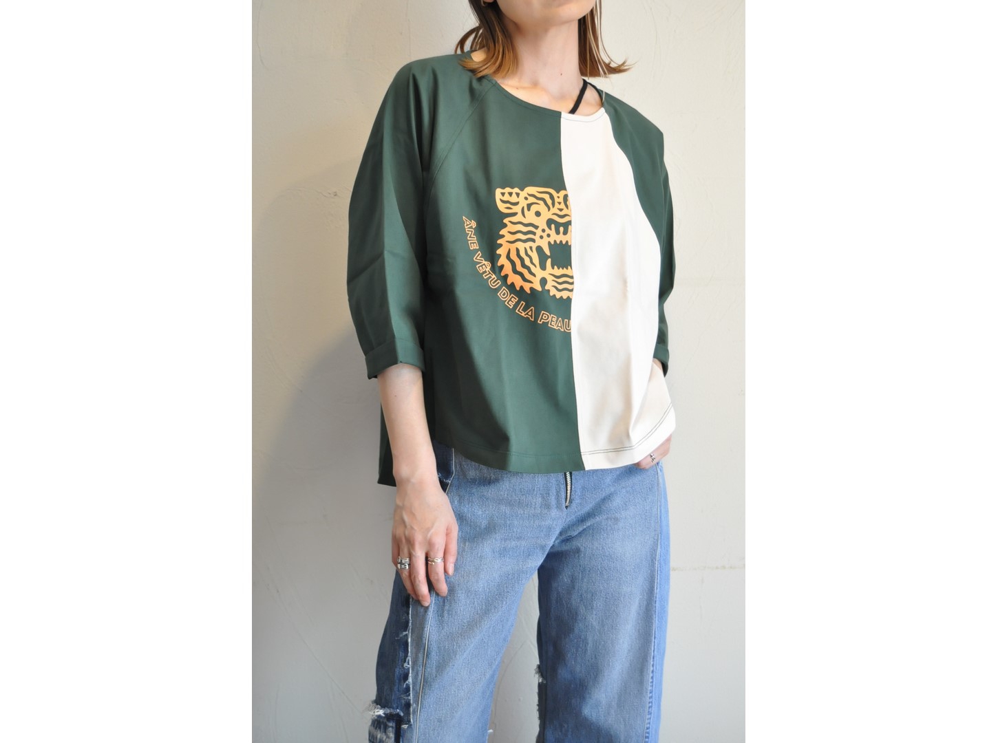 garance et violette】print Tshirt /【ギャランスエトヴィオ