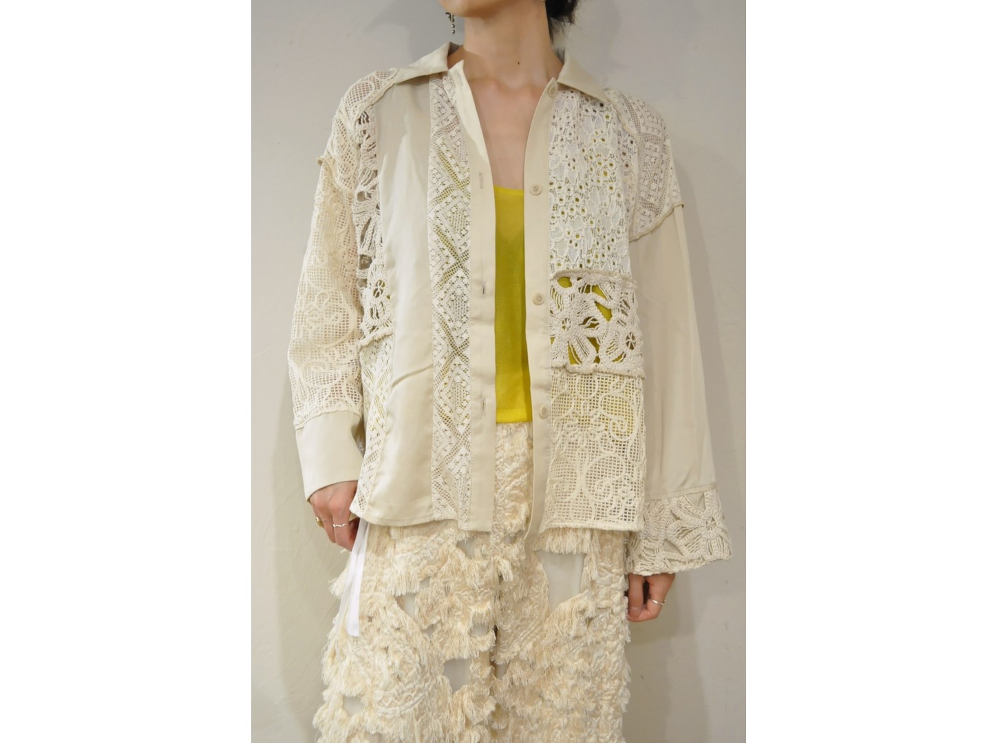 REHERSALL レースミックススカート REHERSALL レースミックススカート