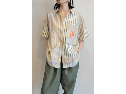 thomas magpie】mix stripe shirt /【トーマスマグパイ】ミックス 