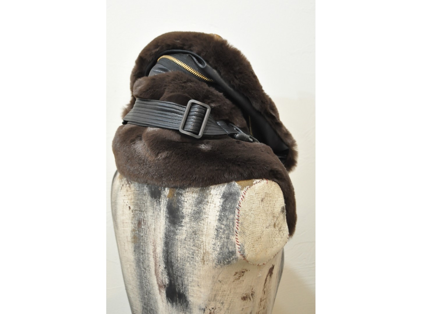 REHERSALL ECO Fur BAG ネックウォーマー ベージュ RehersalLeco fur 