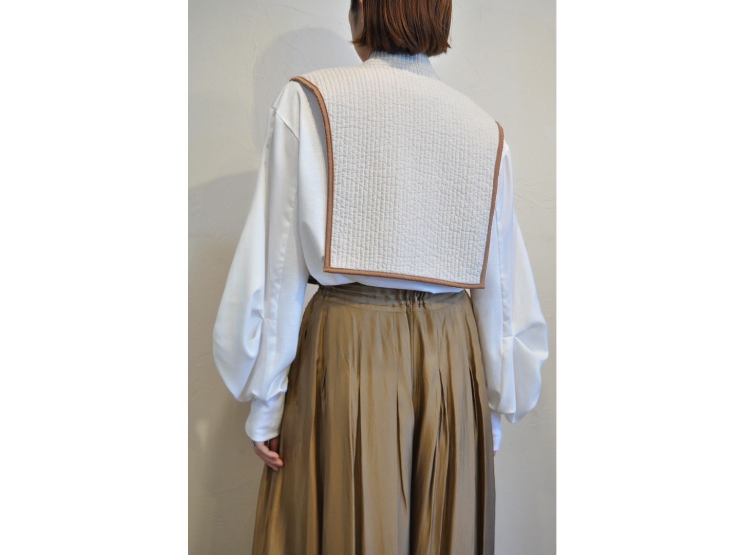 RehersalL】iburu stand collar vest /【リハーズオール】イブル