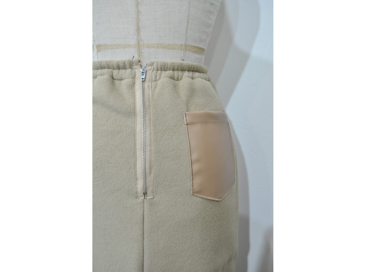 RehersalL】polar fleece pencil skirt /【リハーズオール】ポーラ