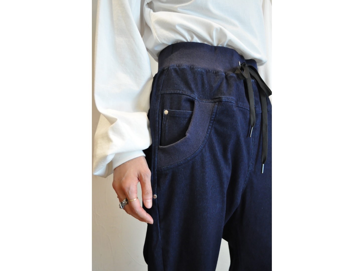garance et violette】denim easy pants /【ギャランスエトヴィオ