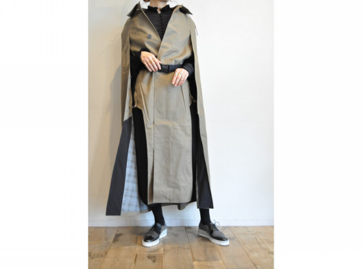 Rehersall East Germany Cape Belt Coat リハーズオール イーストジャーマニーケープベルトコート Chaosbohemia Rehersall East Germany Cape Belt Coat リハーズオール イーストジャーマニーケープベルトコート Chaosbohemia