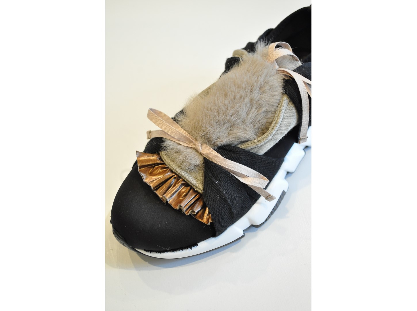 RehersalL】fur motif sneakers/【リハーズオール】ファーモチーフ 