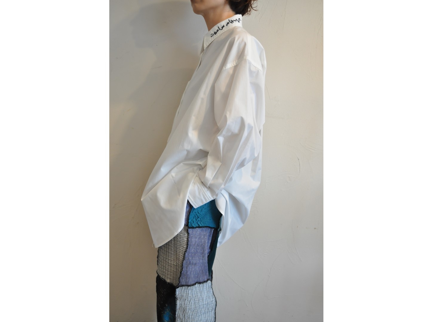 THOMAS MAGPIE　ECO Leather シャツジャケット BLUE PORT】COW LEATHER SHIRT JACKETカウレザー シャツ