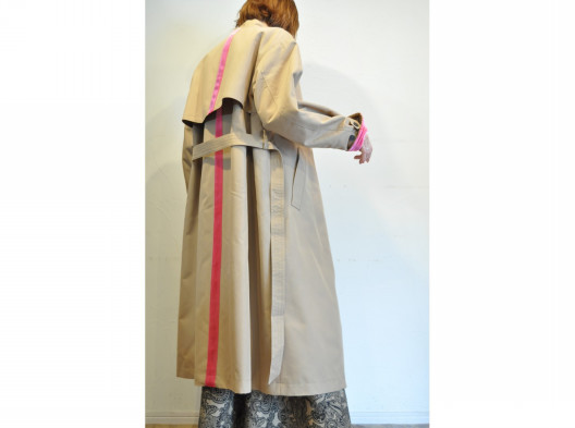 thomas magpie】back velour line coat /【トーマスマグパイ】バック 