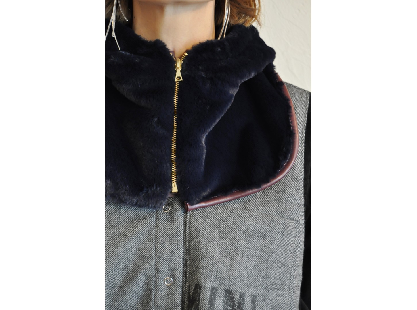 【 REHERSALL 】ファーフードカラー NVY (WG1034) REHERSALL 】ファーフードカラー NVY (WG1034) | LARACROFT