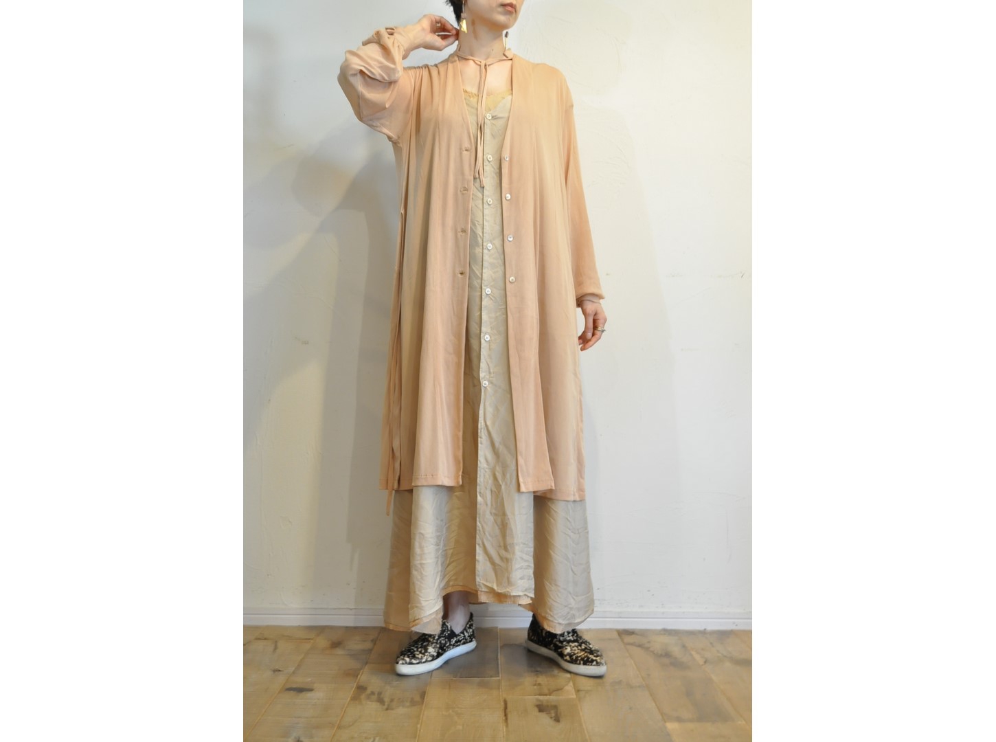 hippiness】tulle over cardigan /【ヒッピネス】チュールオーバー