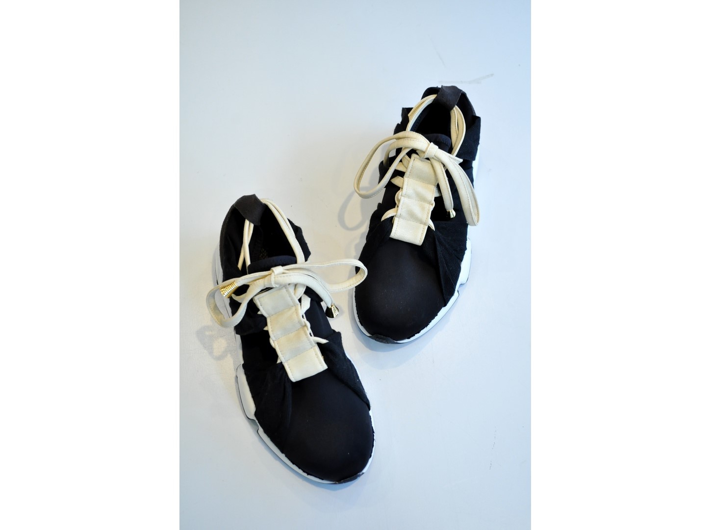 RehersalL】 fake leather ladder sneakers /【リハーズオール