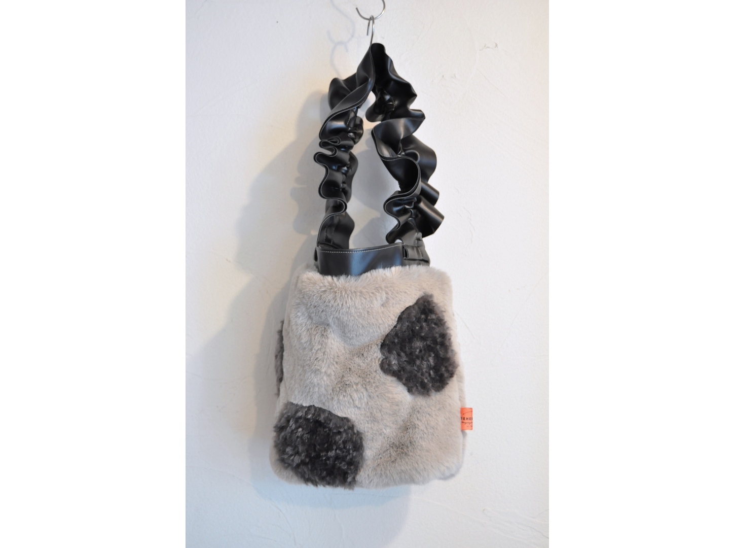 ●美品● 【RehersalL】リハーズオール エコファーバッグ RehersalL】fur tote bag /【リハーズオール】ファートート