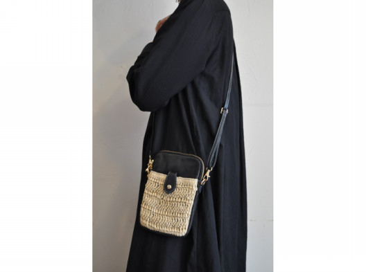 rosier】raffia mini shoulder bag/【ロジエ】ラフィアミニ 