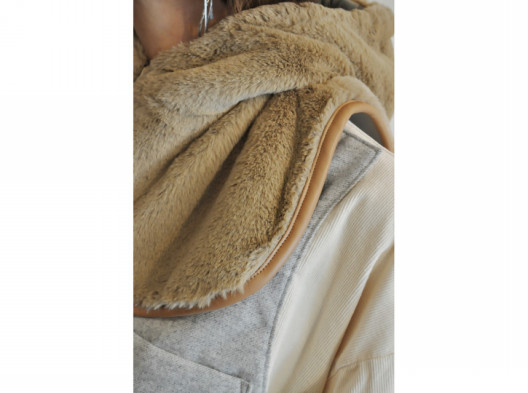 RehersalL】fur hood collar /【リハーズオール】ファーフードカラー  