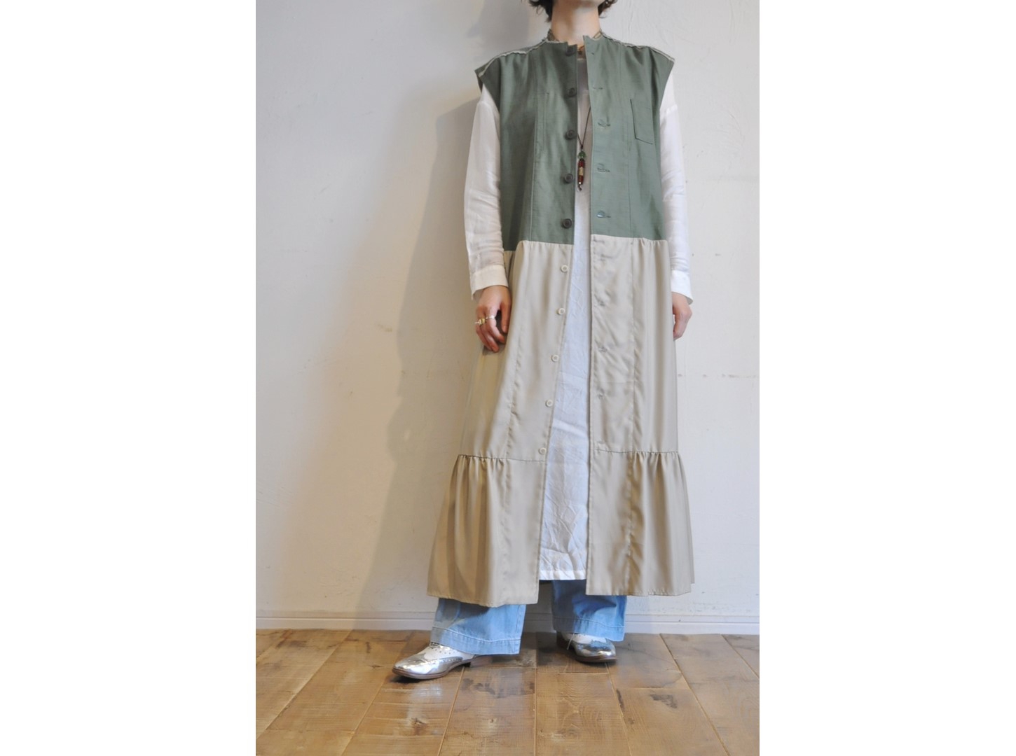 RehersalL】fatigue vest cupro onepiece /【リハーズオール ...