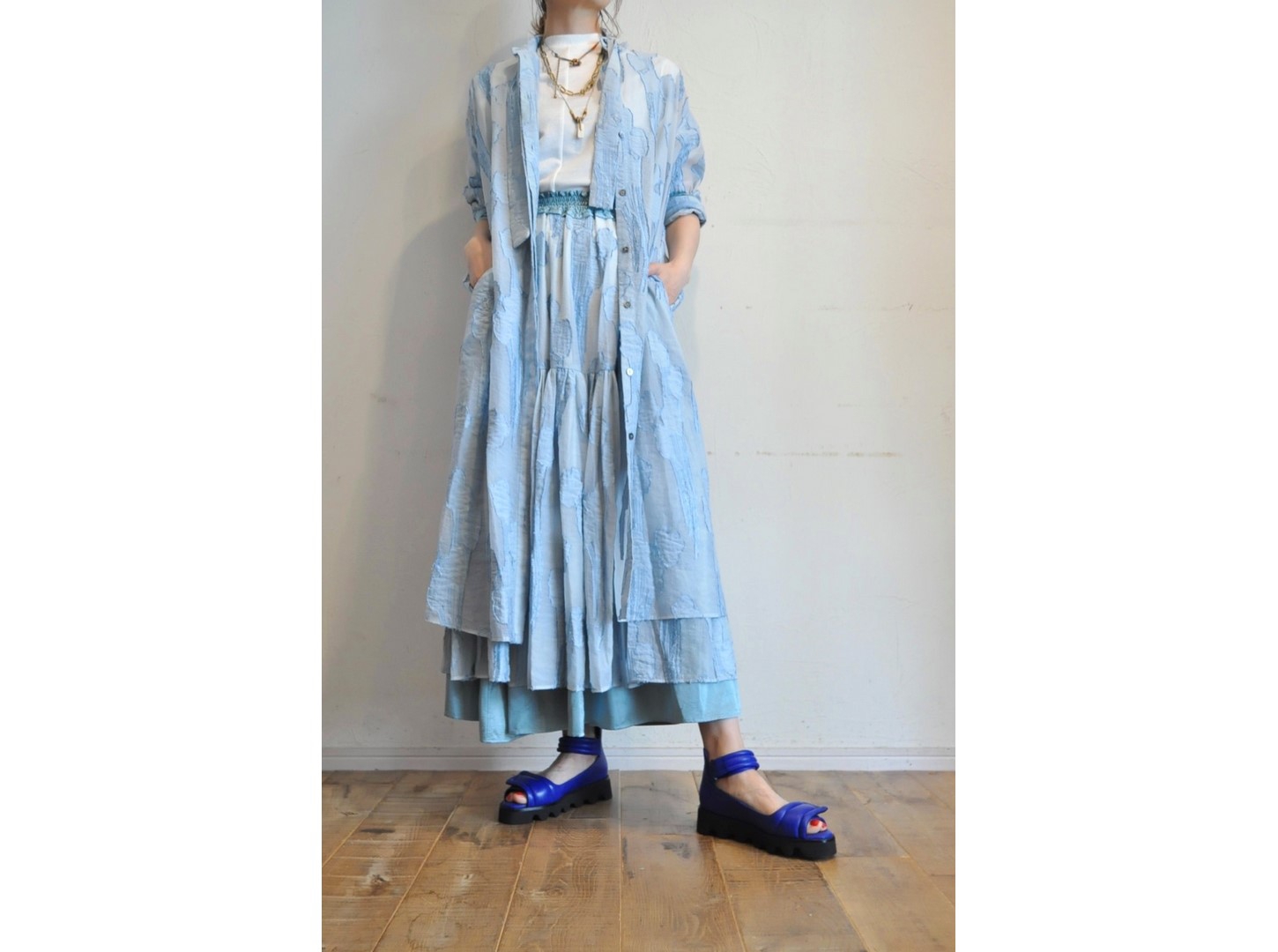 THOMAS MAGPIE/ jacquared dress 【公式通販】