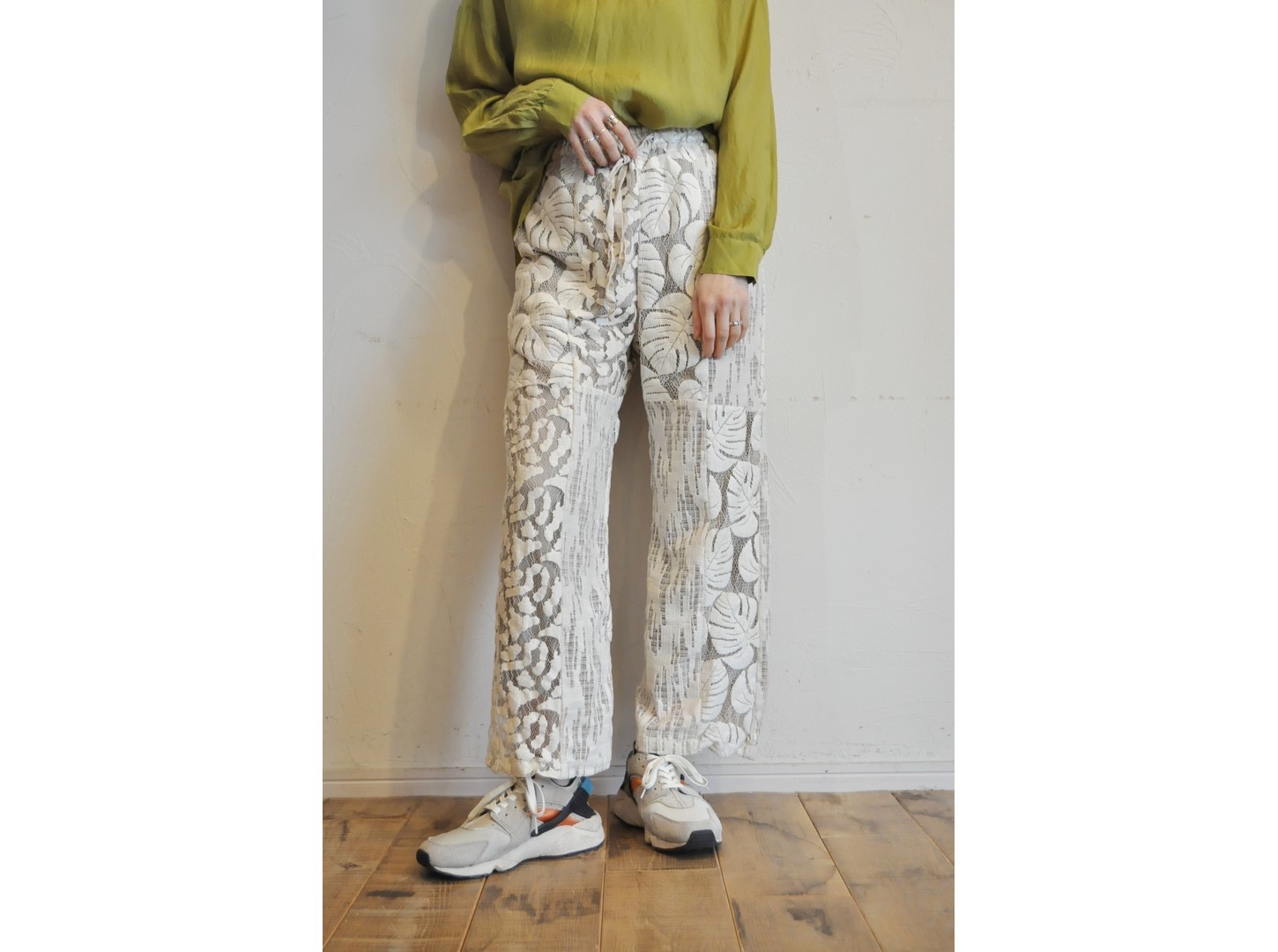 RehersalL】botanical lace pants /【リハーズオール】ボタニカル