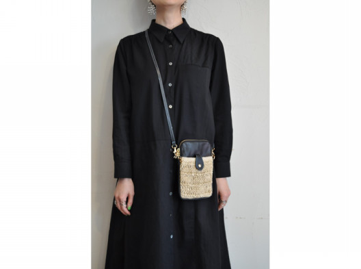 rosier】raffia mini shoulder bag/【ロジエ】ラフィアミニ 