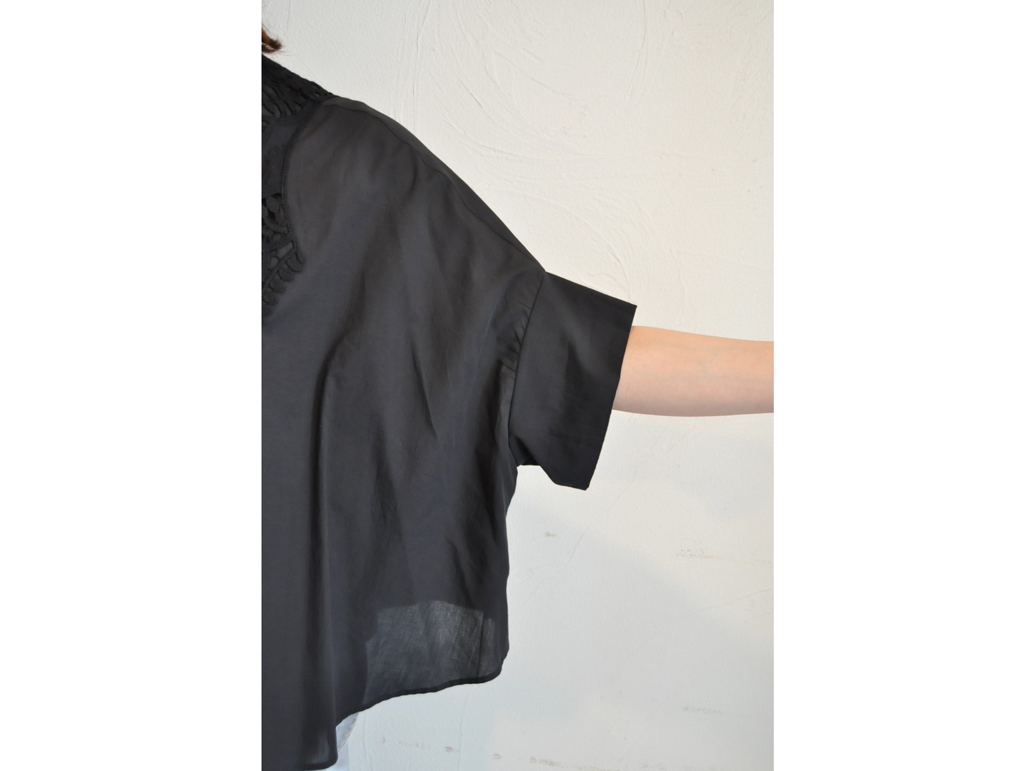 margaux】drop shoulder lace shirts /【マルゴー】ドロップショルダー
