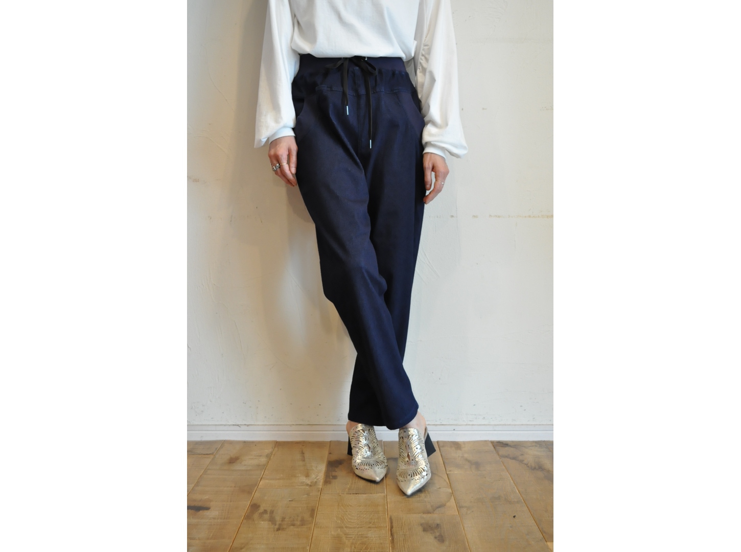 garance et violette】denim easy pants /【ギャランスエトヴィオ