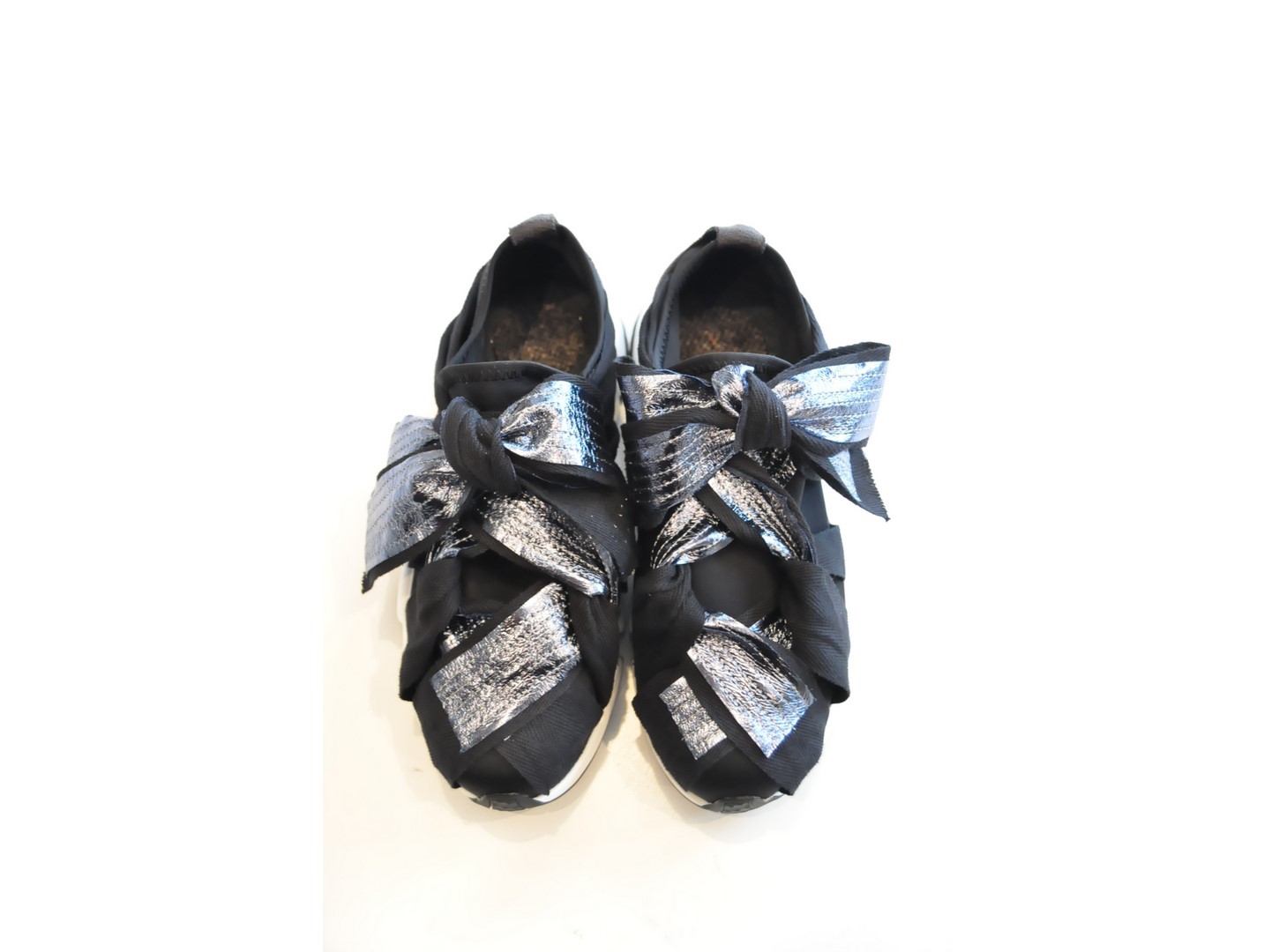 RehersalL】metallic ribbon sneakers /【リハーズオール】メタリック