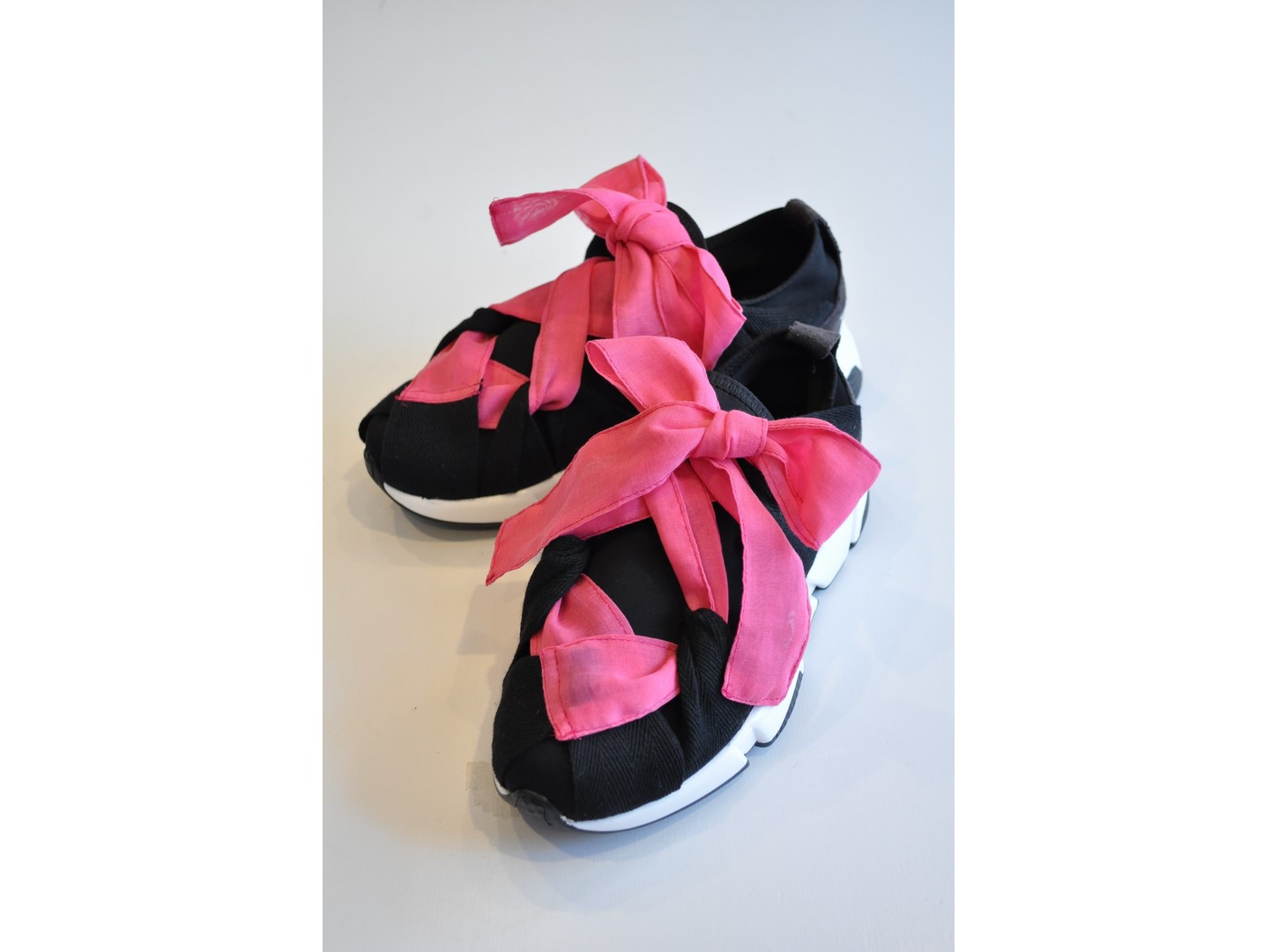 RehersalL】chiffon voile ribbon sneakers /【リハーズオール