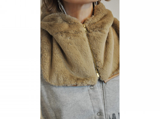 RehersalL】fur hood collar /【リハーズオール】ファーフードカラー  