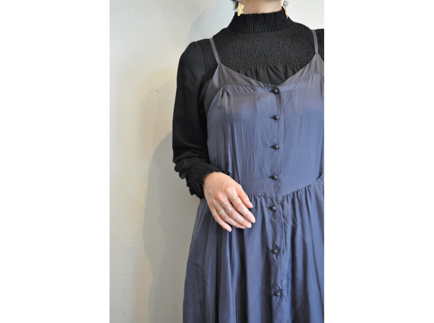 hippiness】cupro corset dress/【ヒッピネス】キュプラコルセット 