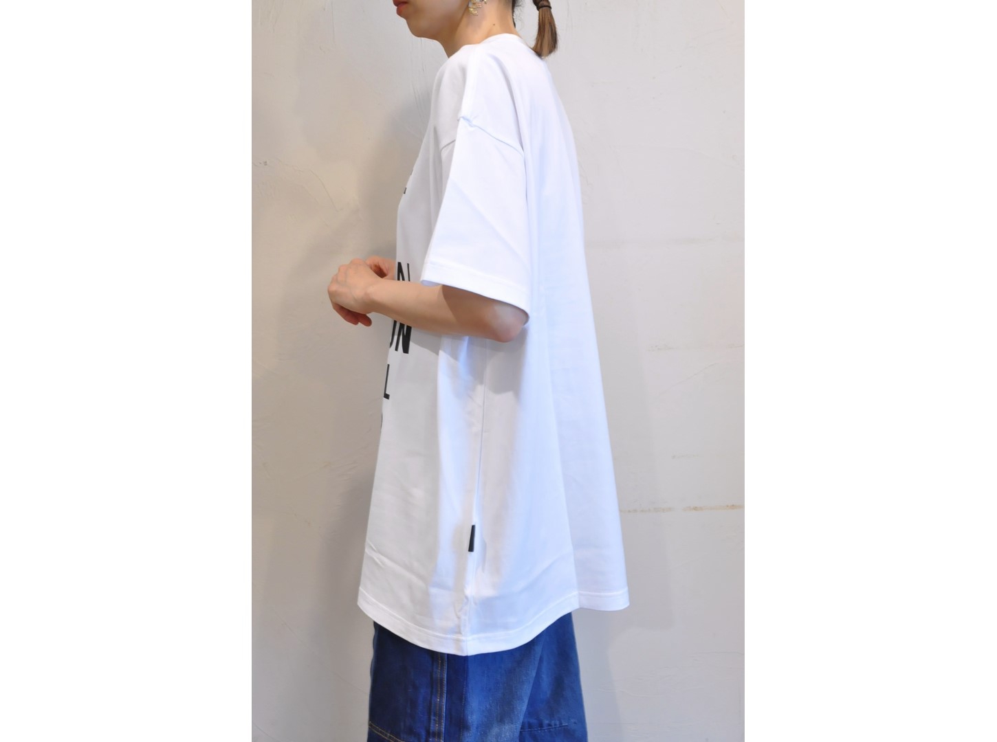 thomas magpie】logo print big Tshirt /【トーマスマグパイ