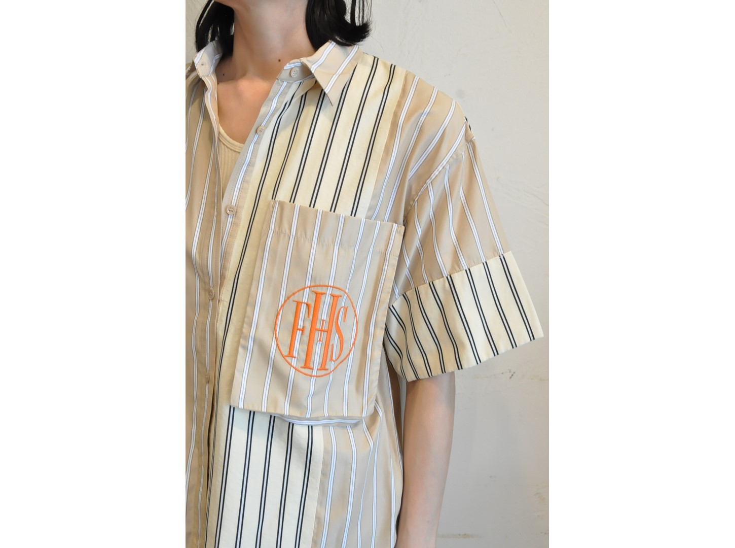 thomas magpie】mix stripe shirt /【トーマスマグパイ】ミックス
