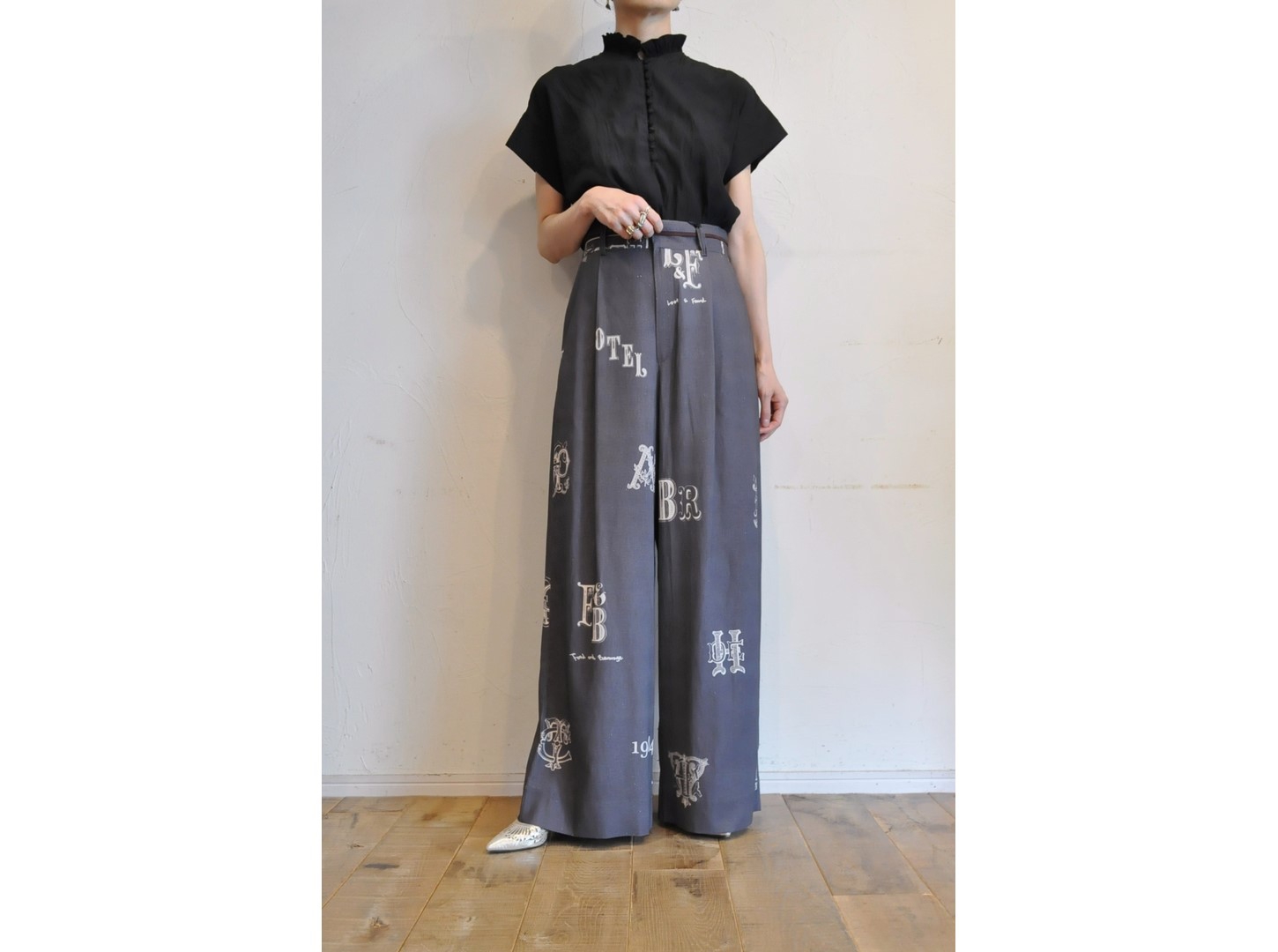 最新 thomas magpie】original /【トーマスマグパイ pants print パンツ