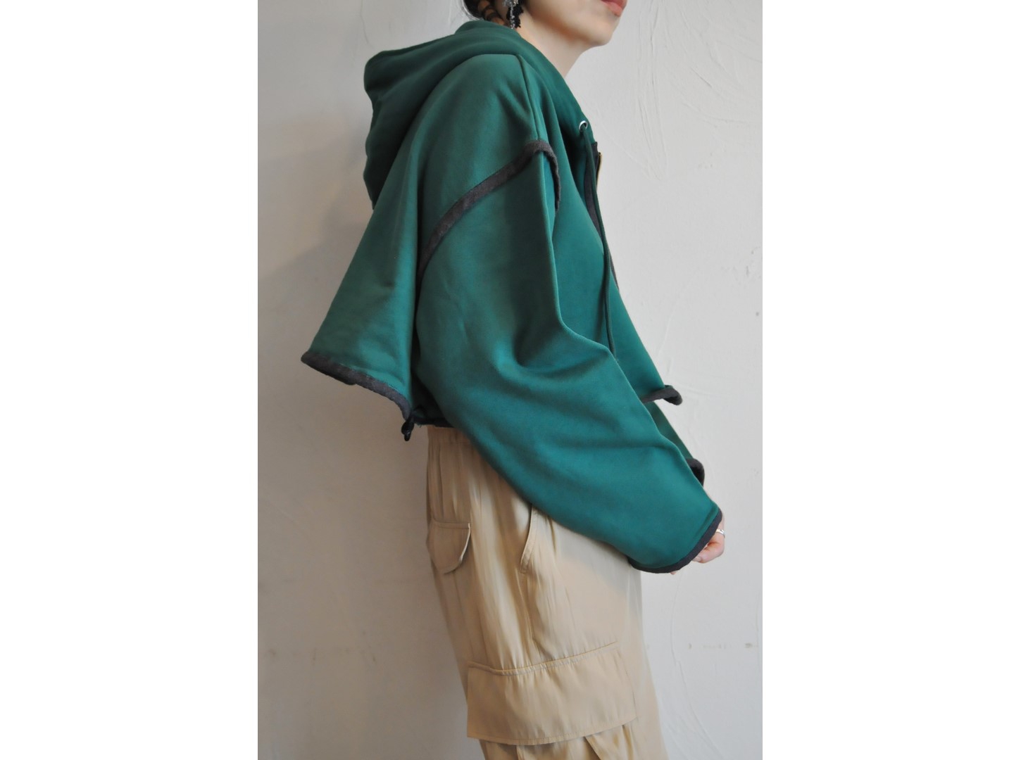 RehersalL】sweat short parka /【リハーズオール】スウェット