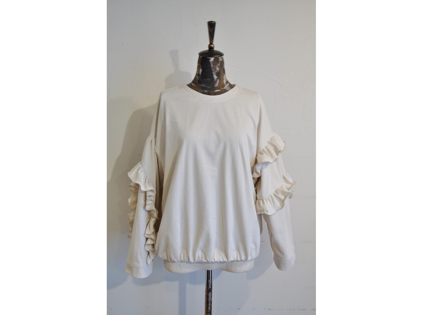 RehersalL】frill sleeve pullover /【リハーズオール】フリルスリーブ