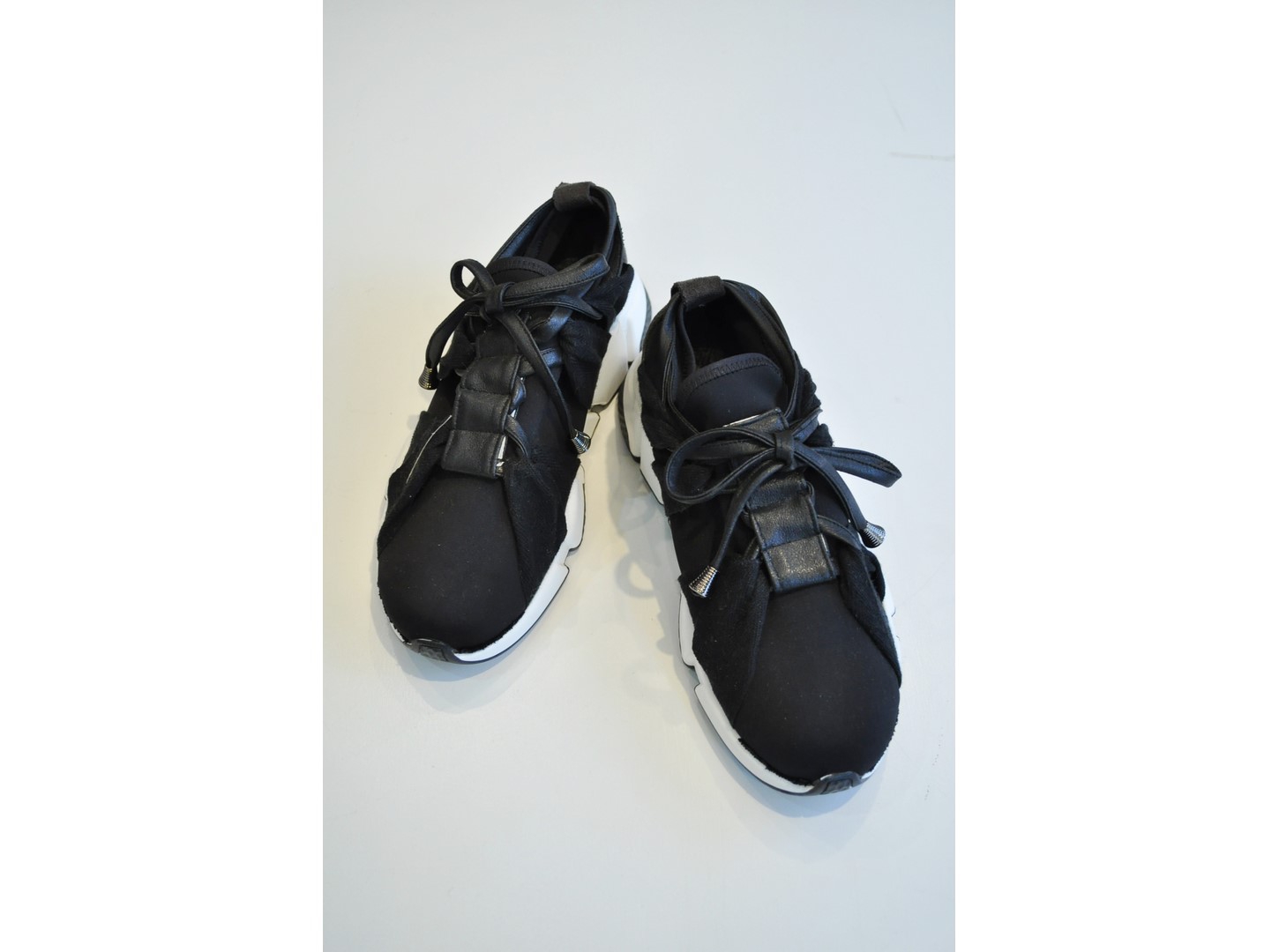 RehersalL】 fake leather ladder sneakers /【リハーズオール