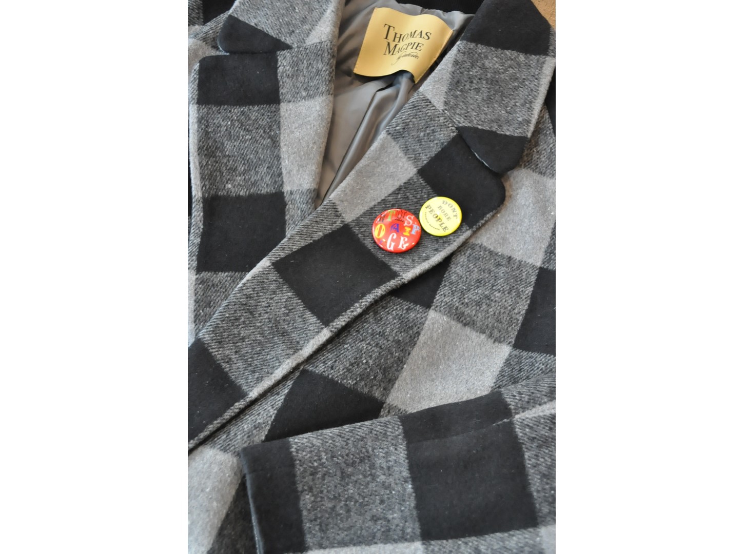 thomas magpie】check coat /【トーマスマグパイ】チェックコート