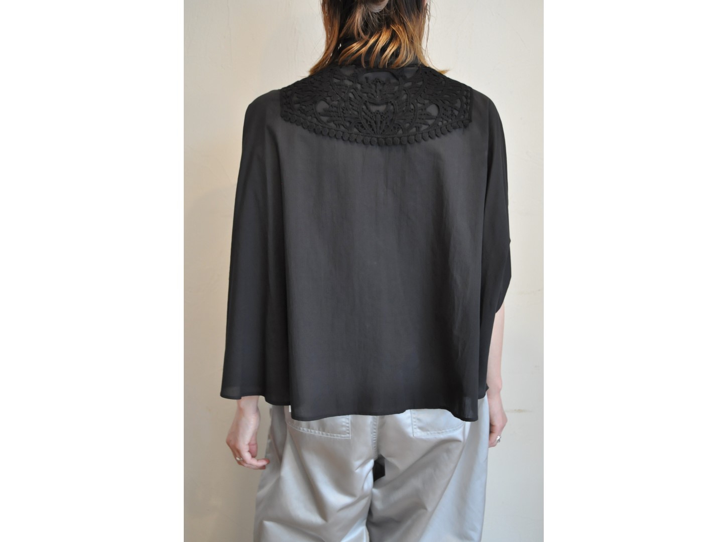 margaux マルゴー drop shoulder lace shirts margaux】drop shoulder lace shirts /【マルゴー】ドロップショルダー