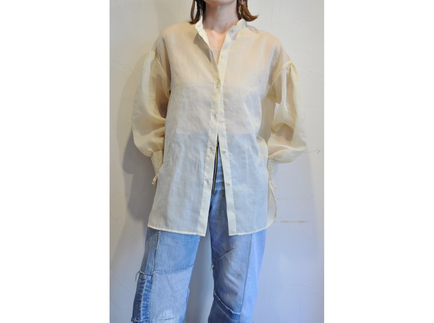 REHERSALL＊rehersall＊リハーズオール＊オーガンジーブラウス オーガンジーブラウス【リハーズオール】organdy blouse