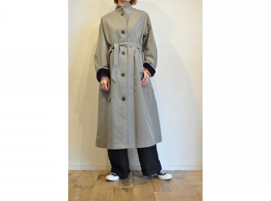 thomas magpie】back velour line coat /【トーマスマグパイ】バック 