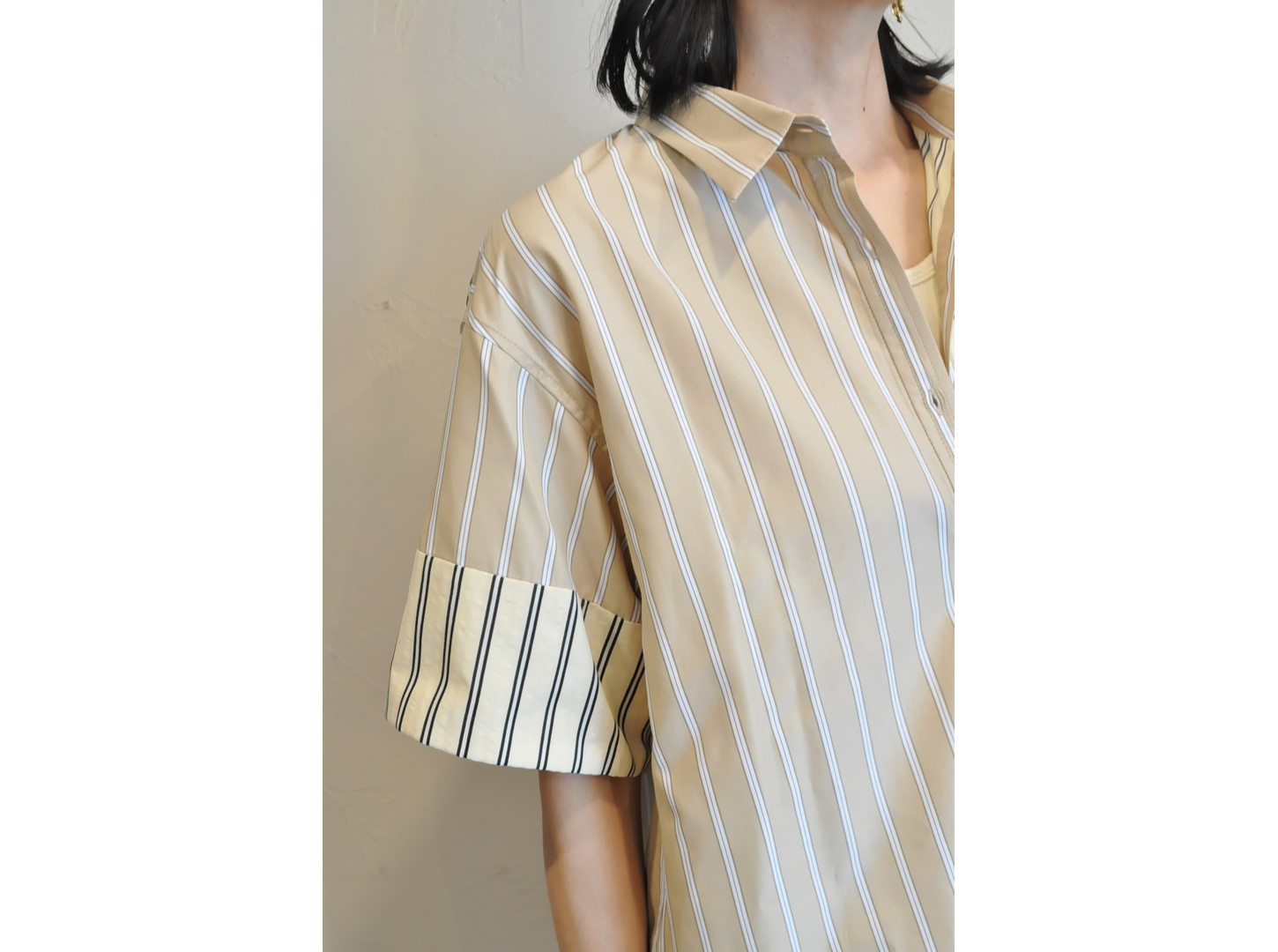 thomas magpie】mix stripe shirt /【トーマスマグパイ】ミックス