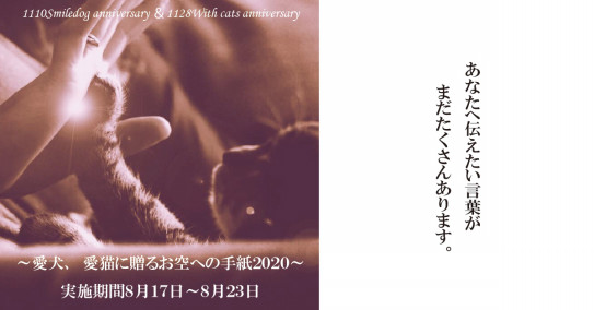 愛犬 愛猫に贈るお空への手紙 人と犬 愛犬笑顔の日 愛犬 愛猫に贈るお空への手紙 人と犬 愛犬笑顔の日