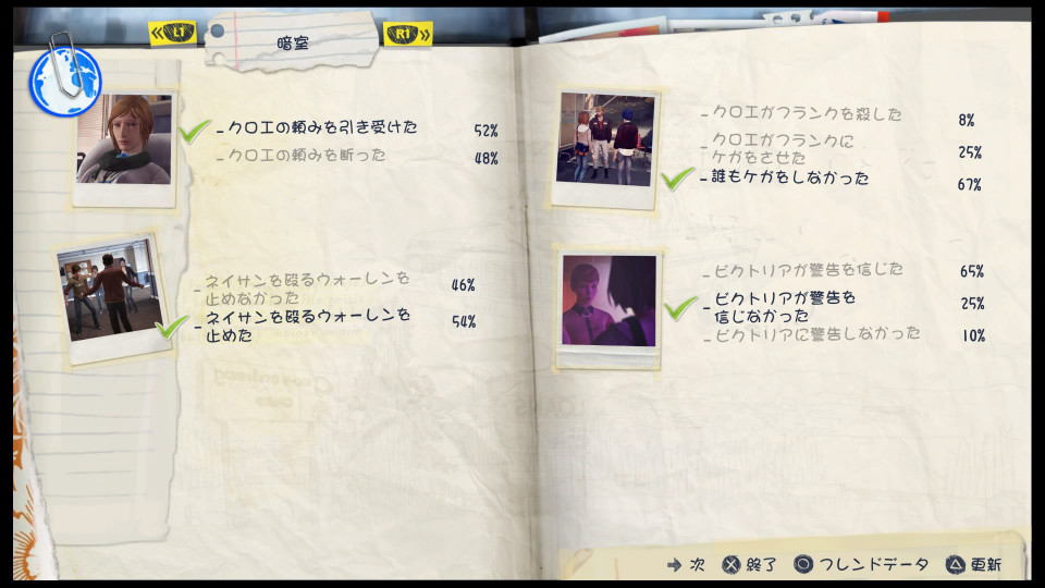 ライフイズストレンジ プレイ日記 エピソード4をクリアしました 夫に内緒で更新する嫁のゲーム日記 ライフイズストレンジ プレイ日記 エピソード4をクリアしました 夫に内緒で更新する嫁のゲーム日記