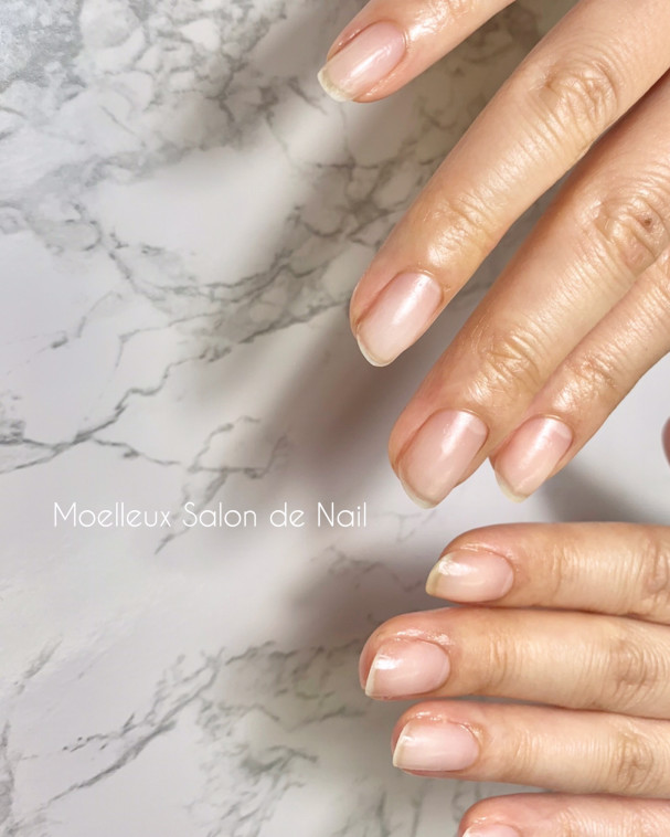 ジェルオフ 自爪育成卒業 Moelleux Salon De Nail モアローサロンドネイル 自爪育成 深爪緩和ネイルサロン