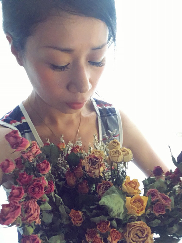 Profile Flower Candle Pompelmo