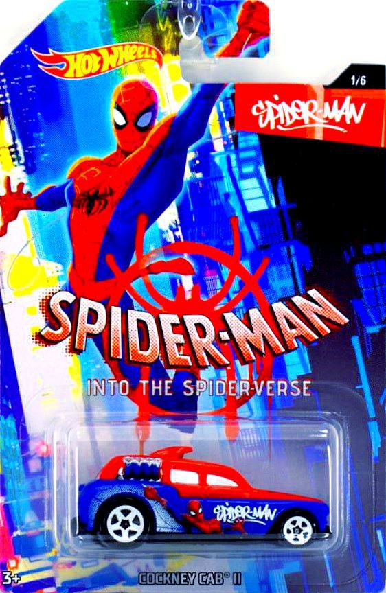 hot wheels spider man into the spider verse