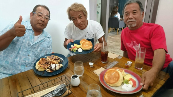 台風10号休みでの船長会議 チャーター船 海信丸