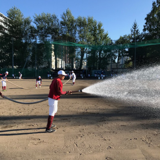 水撒き用タンク 導入 札幌光星野球部 父母会